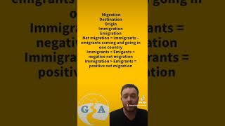 Net migration immigration emigration igcse alevel [upl. by Frayne]