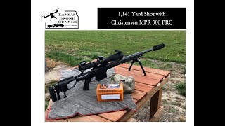 1141 Yard Shot w Christensen MPR 300 PRC [upl. by Benton304]