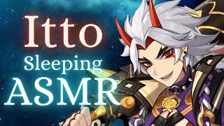 M4A Itto Likes To Hog All The Blankets When He Sleeps Genshin Impact Sleeping ASMR [upl. by Ruenhcs]