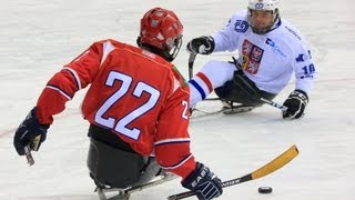 Canada v Norway highlights and ceremony  International Ice Sledge Hockey Tournament [upl. by Belicia]