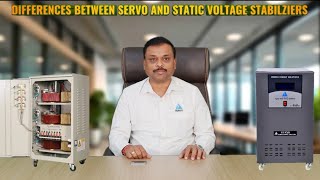 Difference Between Servo amp Static Stabilizer [upl. by Ruelle]