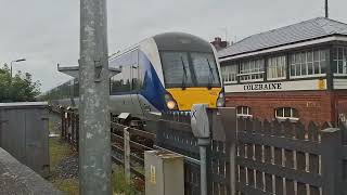 barrier shot Coleraine station level crossing co antrim 21824 [upl. by Alul890]