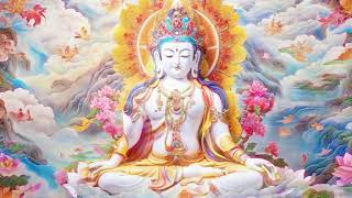 The White Manjushri Mantra  Increase Wisdom Invoke Blessings [upl. by Ecnadnak]