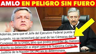 SCJN PODRÁ ENJUICIAR A AMLO GANAN PODER AL ELIMINAR FUERO [upl. by Genvieve]