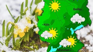 Schnee zum Frühlingsanfang 1932018 [upl. by Ahsirkal]