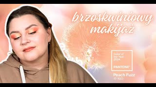 Brzoskwiniowy makijaż 🍑 I Pantone Colour of 2024 Peach Fuzz [upl. by Mayfield]