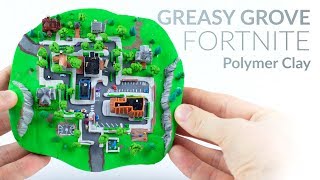 Greasy Grove Fortnite Battle Royale – Polymer Clay Tutorial [upl. by Barna]