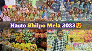 West Bengal handicraft fair 20232024 😍  eco park hosto shilpo mela 2023  eco park kolkata [upl. by Brianne]