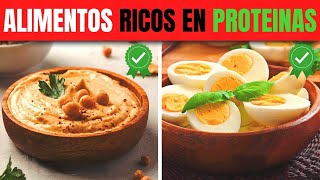 6 SUPER ALIMENTOS ricos en PROTEINAS que deberías comer a diario [upl. by Cuthbertson]