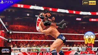 WWE 2K23 PS5  GUNTHER vs quotBIGquot BRONSON REED INTERCONTINENTAL TITLE MATCH RAW OCT 16 20234K [upl. by Larsen]