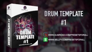 Toontrack EZdrummer DRUM TEMPLATE 1  Presets For All [upl. by Coopersmith]