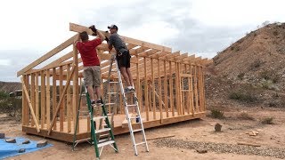 12x24 DIY Shed Build Part 4  Roof [upl. by Zuckerman]