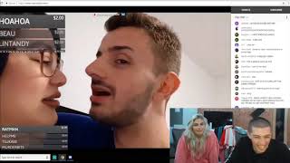 Tracksuit Andy Cringiest Kiss on Livestream w Scam Pepper  Chat Reaction [upl. by Phenice]