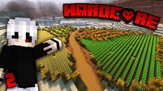 Transforming a Desert Canyon into a FARMLAND  Minecraft Hardcore 002 [upl. by Rebekah]