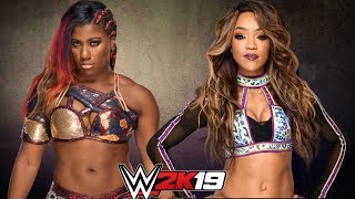 WWE 2K19  THEWARGODDES OF WWE  EMBER MOON VS ALICIA FOX FUNNY [upl. by Ennaihs]