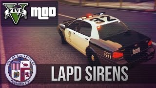 GTA V Mod  LAPD Fed Sig SS2000 Sirens  RELEASED [upl. by Orwin955]