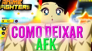 COMO usar o TINYTASK no ANIME FIGHTERS EM AFK COM MAX OPEN [upl. by Leahcimal]