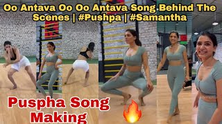 Oo Antava Oo Oo Antava Song Behind The Scenes  Pushpa  Samantha  Pushpa Song Making [upl. by Gabrielle912]