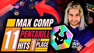 LOGRÉ la MAXIMA COMPO VERTICAL de 11 PENTAKILLS en TFT [upl. by Liddle147]