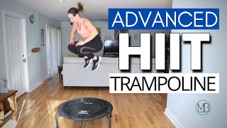 30 MIN Advanced Trampoline HIIT Workout  Intense Cardio  Rebounder [upl. by Schuyler]