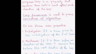 Insertion Sort Proof of correctness using loop invariance [upl. by Westleigh]