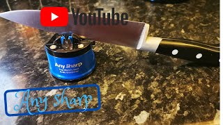 WORLDS BEST KNIFE SHARPENER Product review and how to use Any sharp knife sharpener cheflife [upl. by Ecyar]