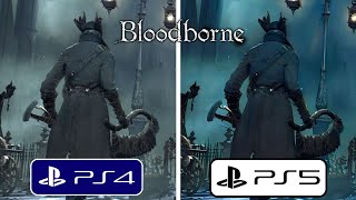 Bloodborne PS4 vs PS5 Graphics Comparison [upl. by Berkie940]