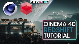 Beginner Tutorial Create a Space Landscape Scene with Free Assets Redshift C4D Kitbash Cargo Quixel [upl. by Yelad]