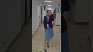 Cabin crew training outfit  Airindia travel cabincrew trending flight youtubeshorts fyp love [upl. by Nonnek]