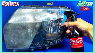 How To Restore Headlights PERMANENTLY🚗Polishing Headlights✅Cleaning headlights manually [upl. by Oiluj]