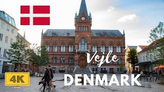 Autumn walking in Vejle city Denmark 4K [upl. by Herates547]