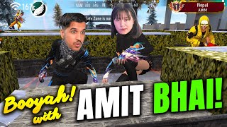 🔥 Booyah with AMIT Bhai After Long Time 👌 Garena Free Fire  Sooneeta [upl. by Giulio]