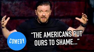 Ricky Gervais The Story Of Two Very Large Americans  Science  Universal Comedy [upl. by Yanat998]