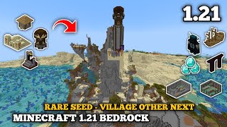 Bedrock Seed Minecraft 121 Seed  Village Other next  Rare Seed Bedrock  Minecraft bedrock 121 [upl. by Althea]