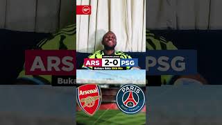 Arsenal 20 PSG  All Goals Reaction [upl. by Debera]