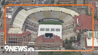 Timelapse of CUs 2024 graduation at Folsom Field [upl. by Glennis]