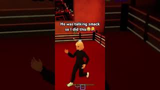 He was talking smack so I did this😭🤦‍♀️ micuproblox roblox funny robloxshorts shorts [upl. by Riem727]