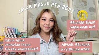 JALUR MASUK PTN JADWAL BELAJAR DAN MATERI UTBK 2022✨ [upl. by Olcott]