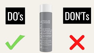 NEW Paula’s Choice 6 Mandelic Acid  2 Lactic Acid Liquid Exfoliant  Heres What You Should Know [upl. by Publia]