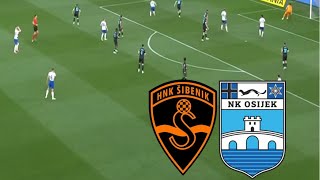 NK Osijek vs HNK Sibenik 13 Vrhunci i ciljevi  Prva HNL 202425 [upl. by Sessilu124]