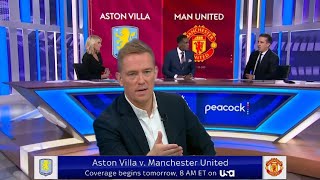 quotAston Villa vs Man Utd Gary Nevilles Preview and Insights on Erik Ten Hags Futurequot [upl. by Nichani]