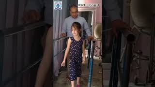 gait training for hemiplegic child at CP child center Abbottabad 92 3215255431 child rehab [upl. by Aiyotal]