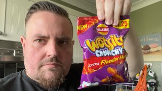 NEW  Wotsits Crunchy Extra Flamin ‘Hot [upl. by Hildegarde]