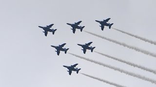 ブルーインパルス展示飛行 at 横浜みなみとみらい2016年7月16日  Blue Impulse Exibition Flight at Yokohama Bay [upl. by Torre791]