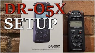 Tascam DR05X  How to setup for YouTube Audio [upl. by Arva]