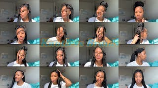 15  Ways To Style Knotless Box Braids [upl. by Eelessej]