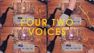 Four Two Voices  CiatLonbarde Cocoquantus Teenage Engineering OP1 Multitrack Recording [upl. by Aketal547]