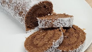 Nouvelle recette de gâteau roulé chocolat facile ✔ [upl. by Genaro]