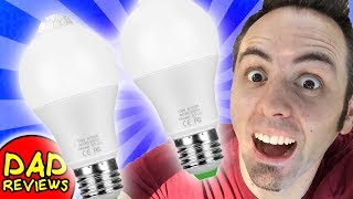 BEST MOTION SENSOR LIGHT BULB  LED PIR Motion Sensor Light Bulbs Unboxing amp First Look Review [upl. by Arand]