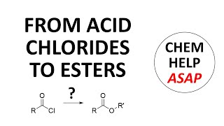 synthesis of esters from acid chlorides [upl. by Eenhat]